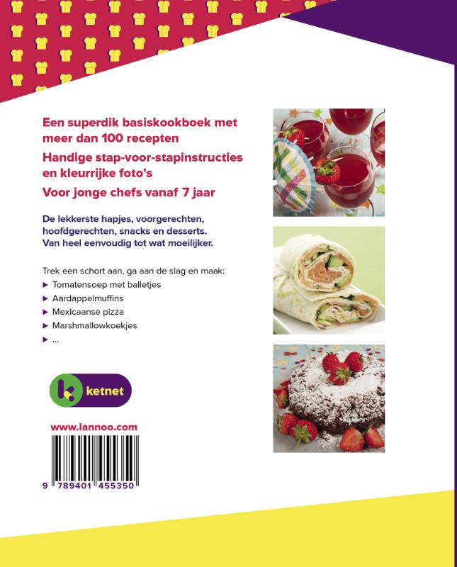 Achterkant van Het complete Ketnet kookboek