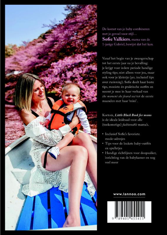 Achterkant van Little Black Book for moms