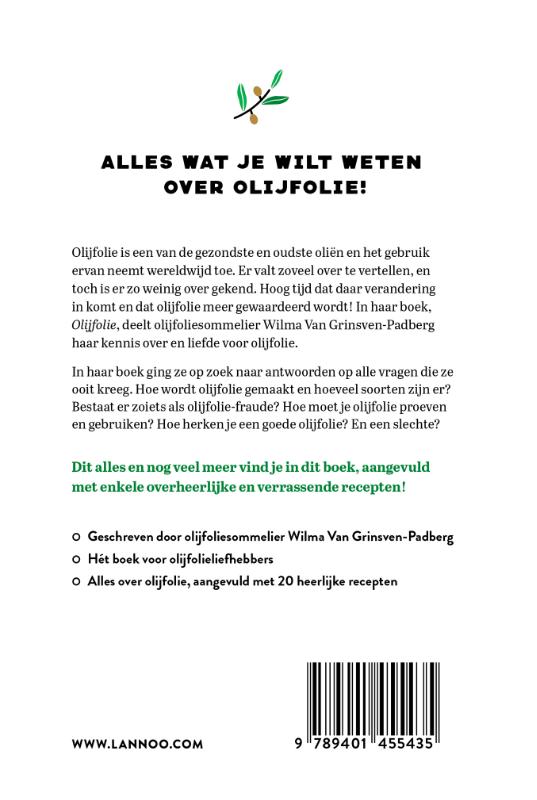 Achterkant van Olijfolie!