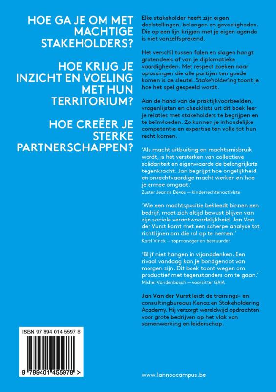 Achterkant van Stakeholdering