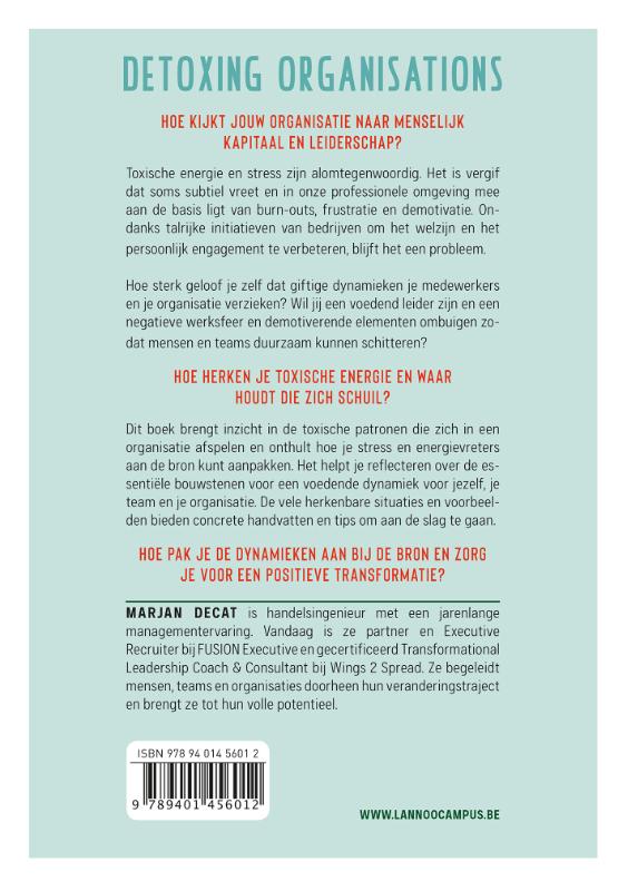 Achterkant van Detoxing organisations