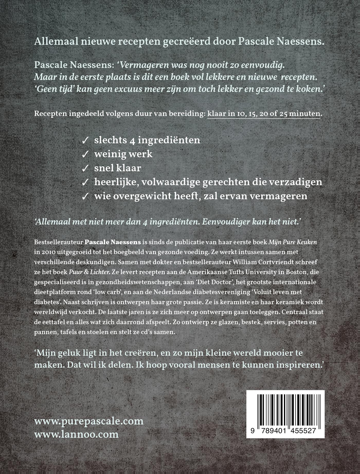 Achterkant van Nog eenvoudiger met vier ingrediënten