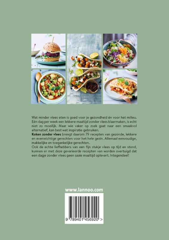 Achterkant van Koken zonder vlees
