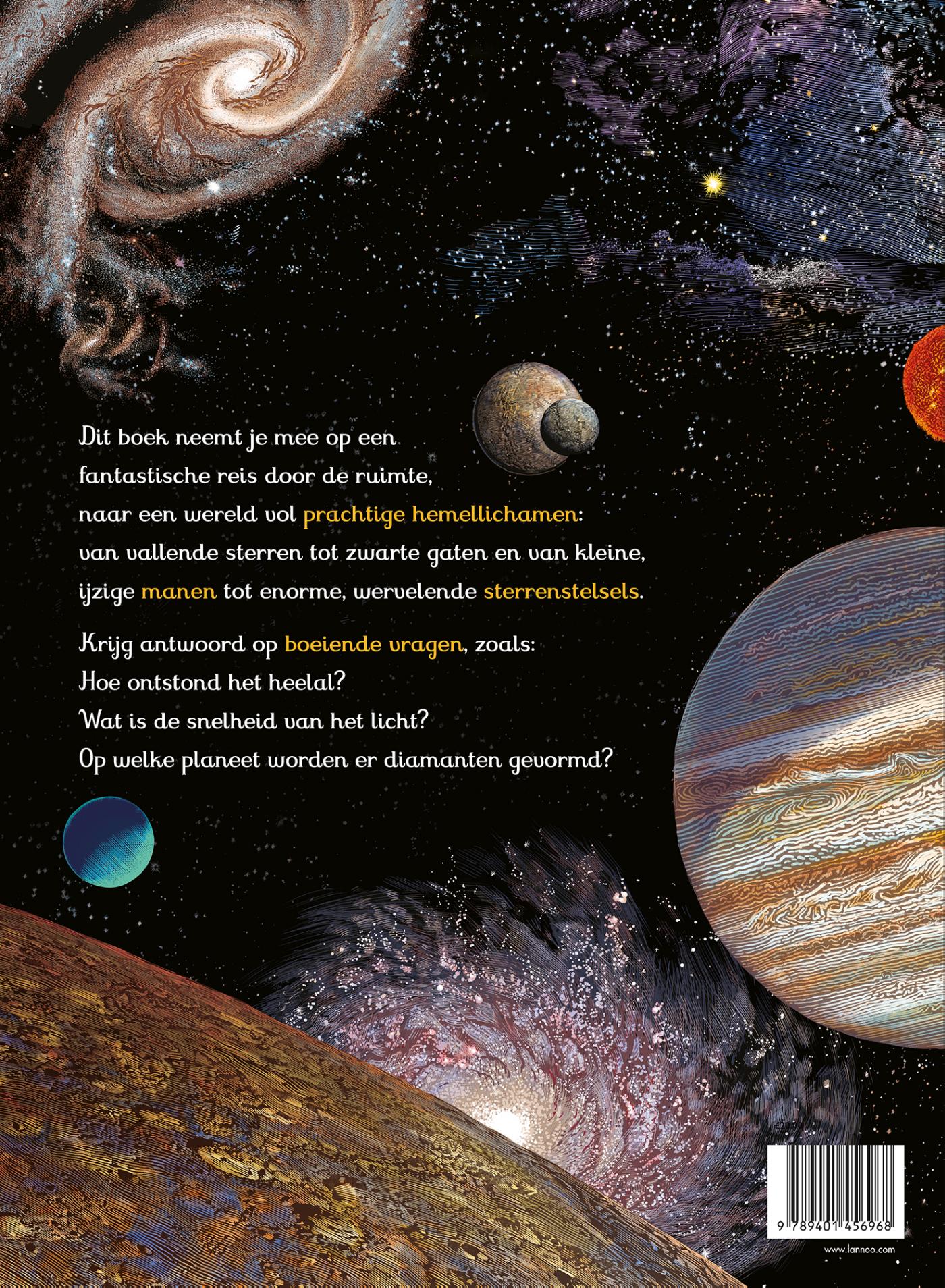 Achterkant van Het ruimteboek