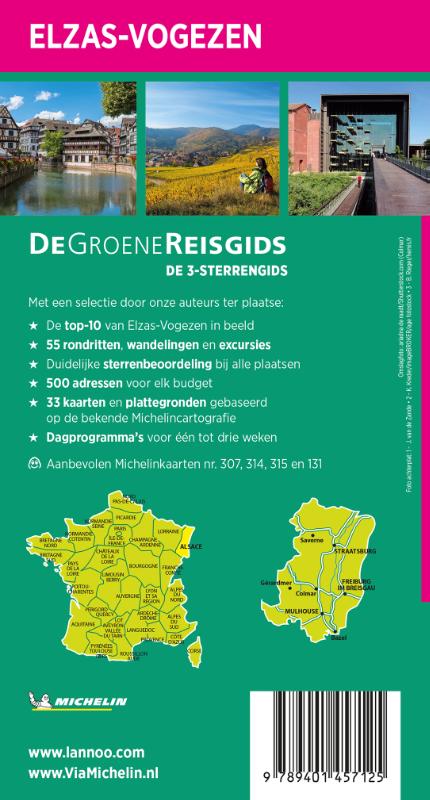 Achterkant van Elzas Vogezen