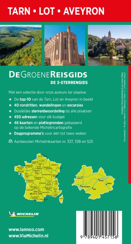 Achterkant van Lot/Tarn/Aveyron