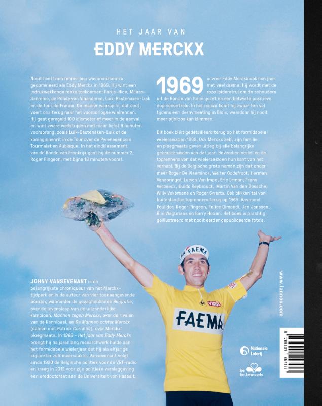 Achterkant van Het jaar van Eddy Merckx 69