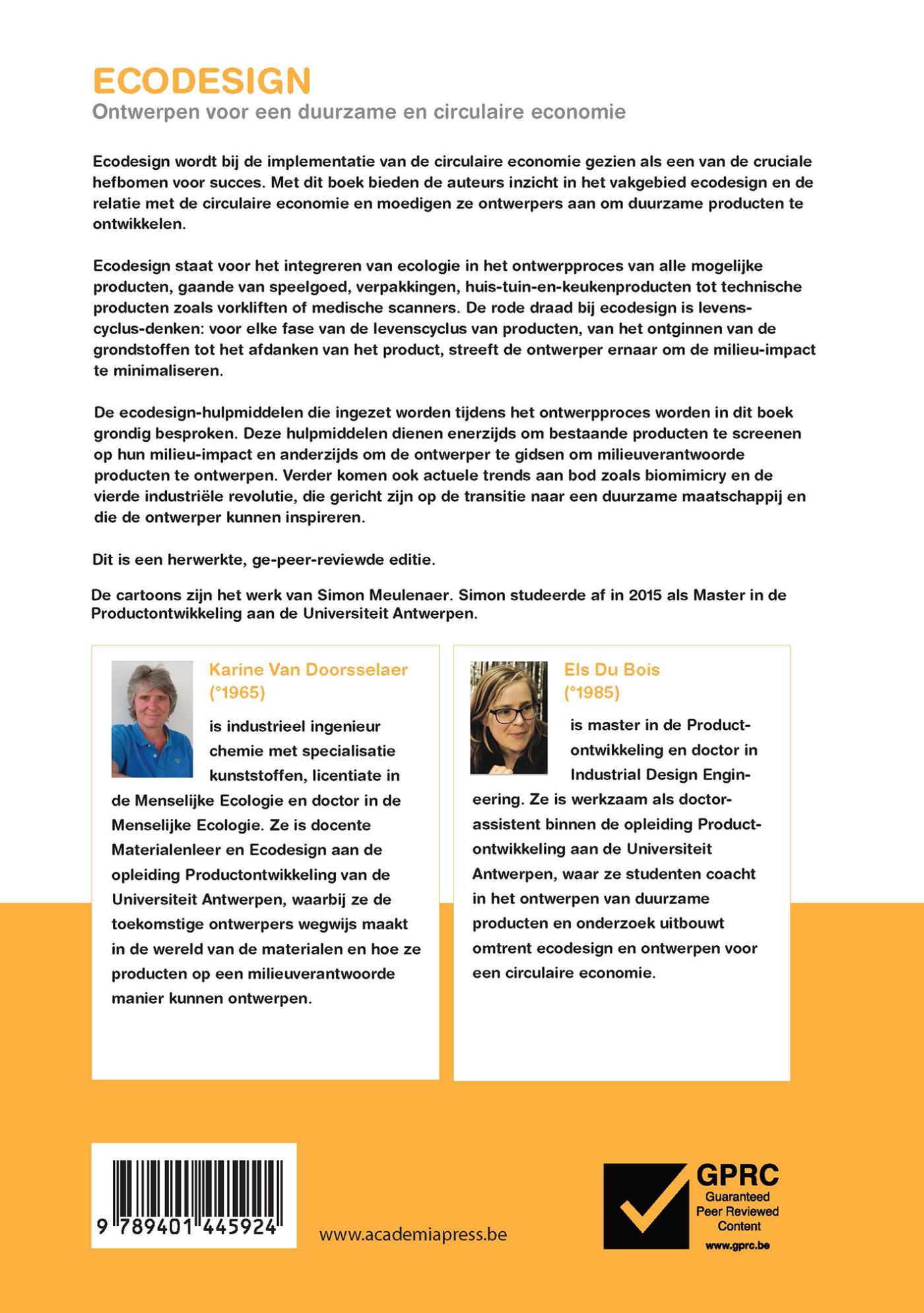 Achterkant van Ecodesign
