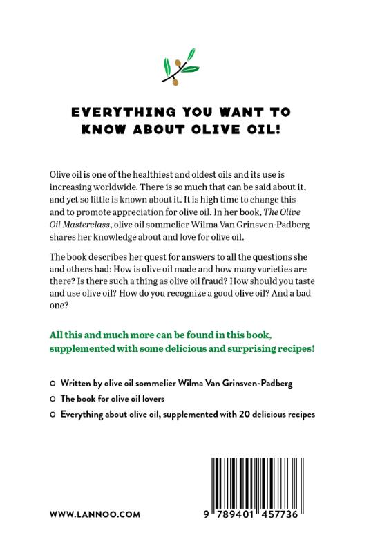 Achterkant van The Olive Oil Masterclass