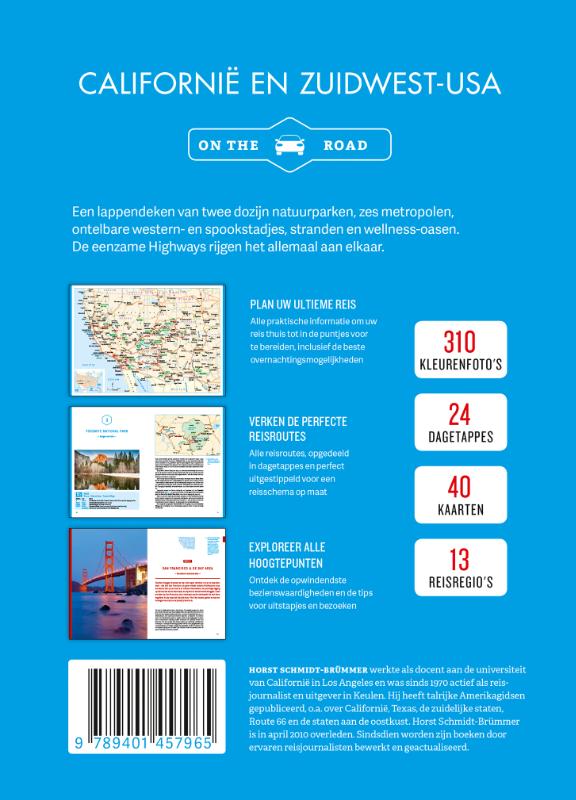 Achterkant van Californië en Zuidwest-USA