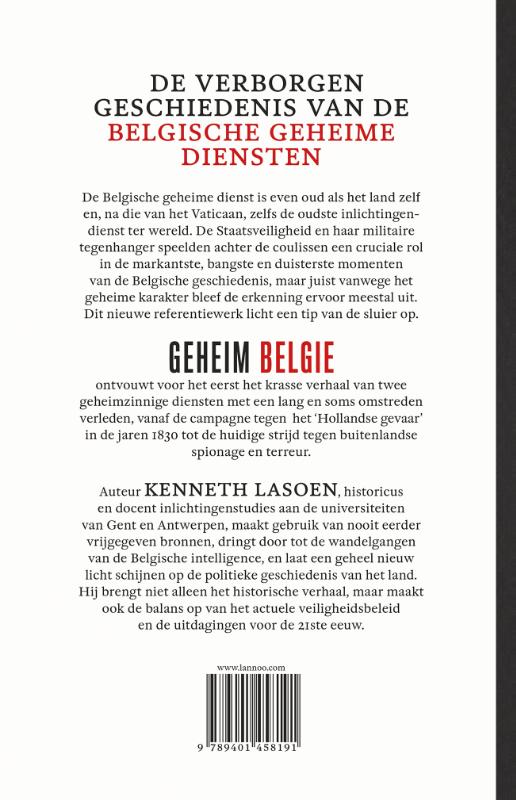 Achterkant van Geheim België