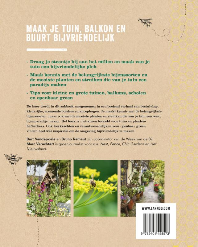 Achterkant van Zakboek voor de bijentuin