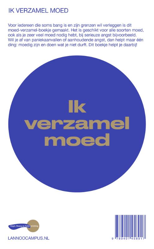 Achterkant van Ik verzamel moed