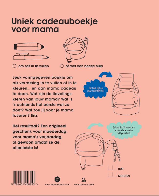 Achterkant van Voor mijn liefste mama