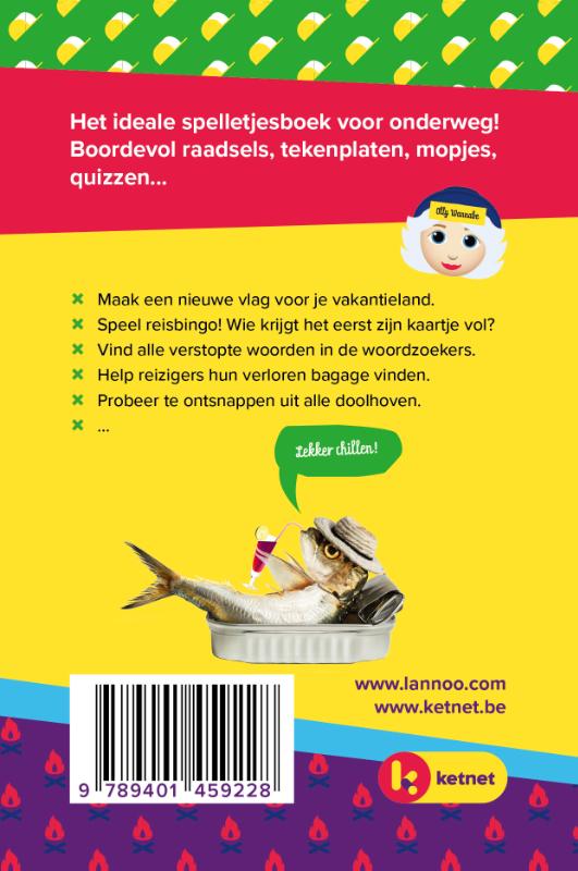 Achterkant van Mijn Ketnet vakantiedoeboek