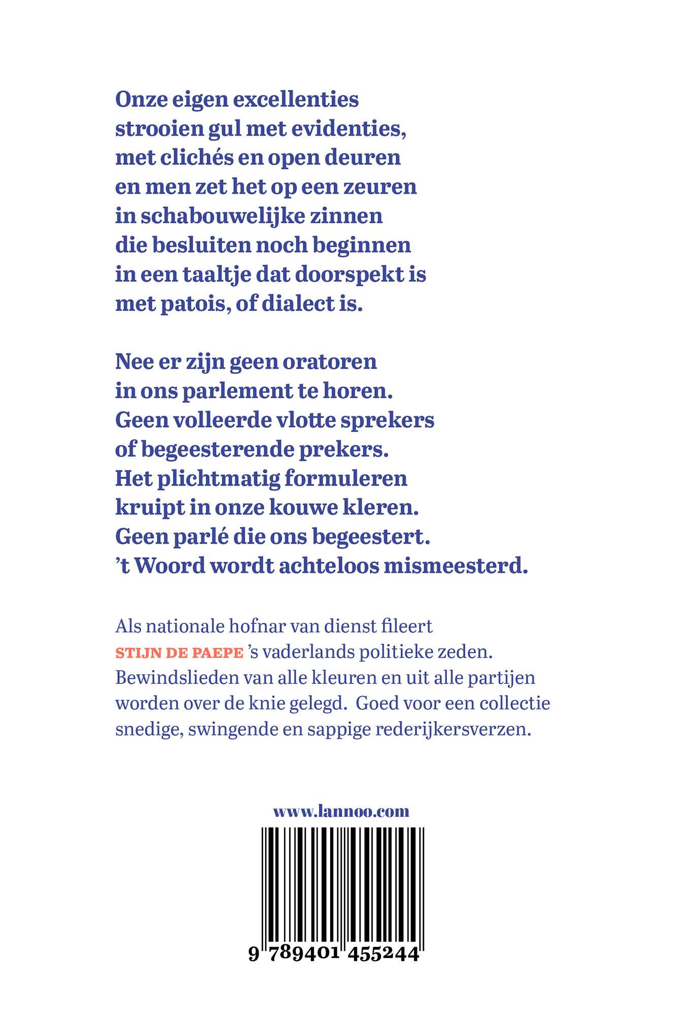 Achterkant van Belgische ballades