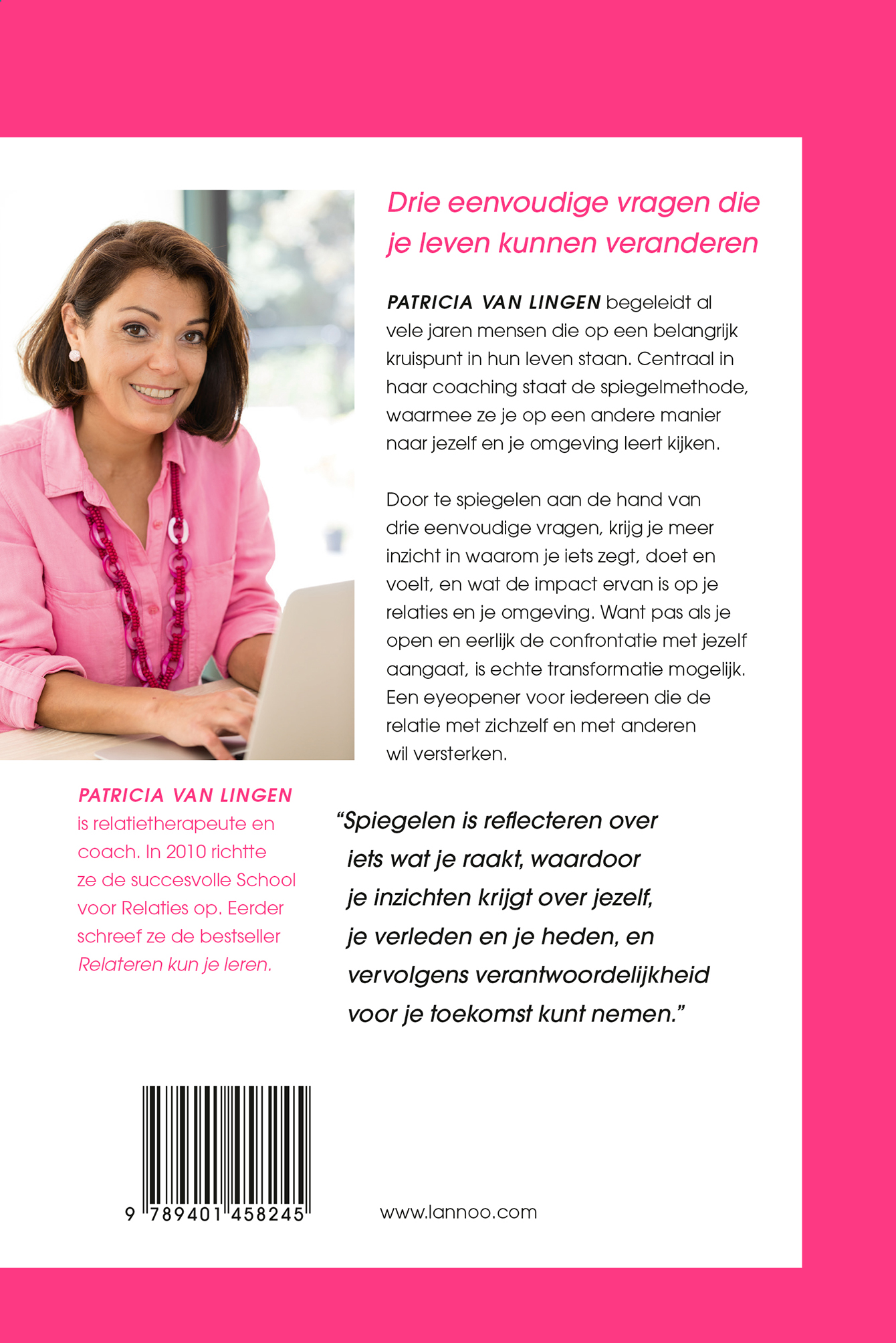 Achterkant van Wat je zegt, ben je zelf