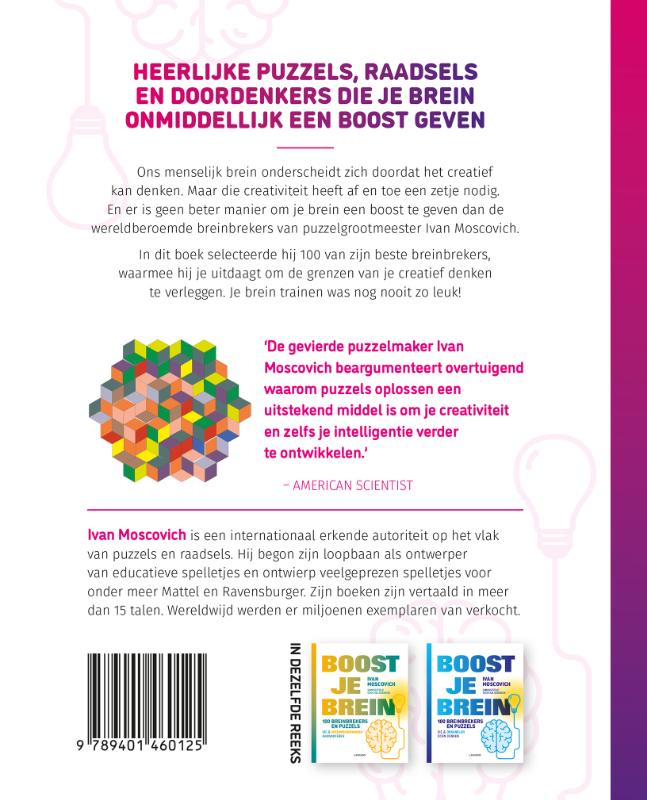 Achterkant van Boost je brein