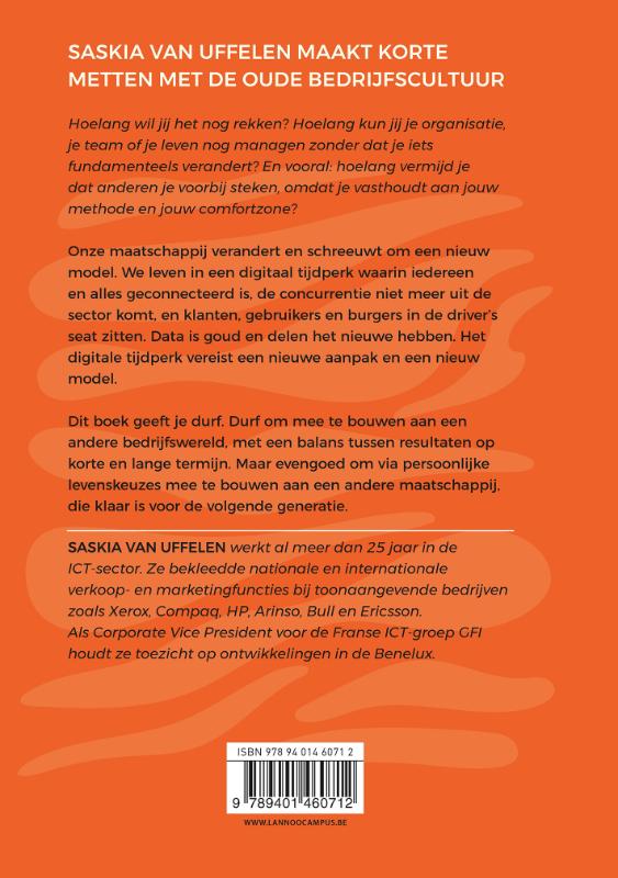 Achterkant van Durven voor morgen