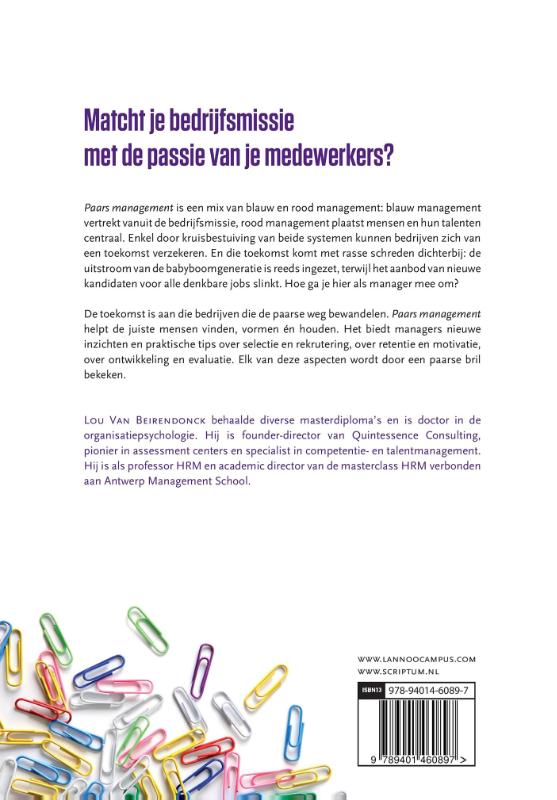 Achterkant van Paars management