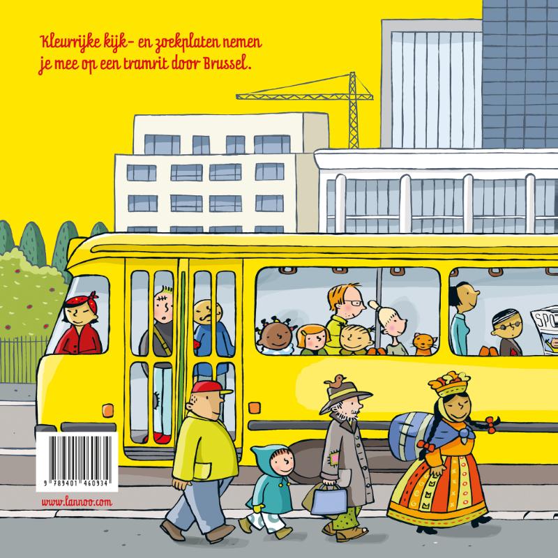 Achterkant van Tram Bxl