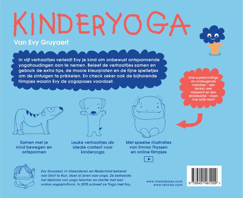 Achterkant van Kinderyoga