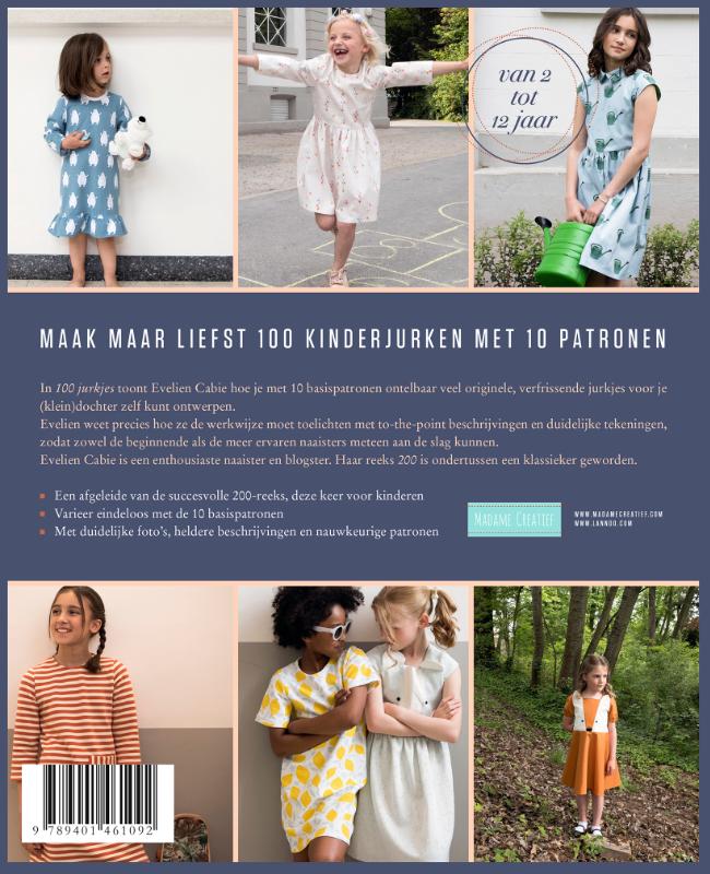 Achterkant van 100 jurkjes