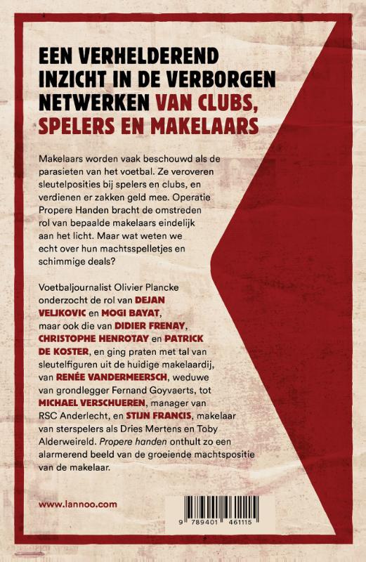 Achterkant van Propere handen