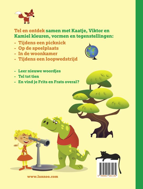 Achterkant van Kaatje telt, kleurt en ontdekt