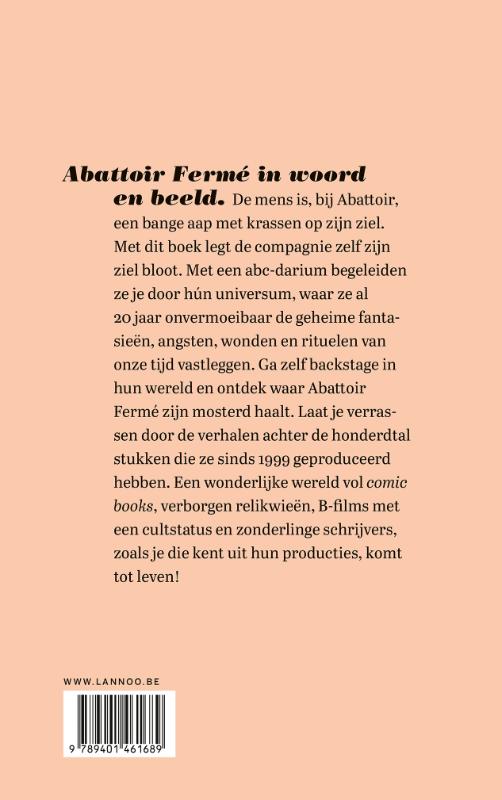 Achterkant van Het abc van Abattoir Fermé