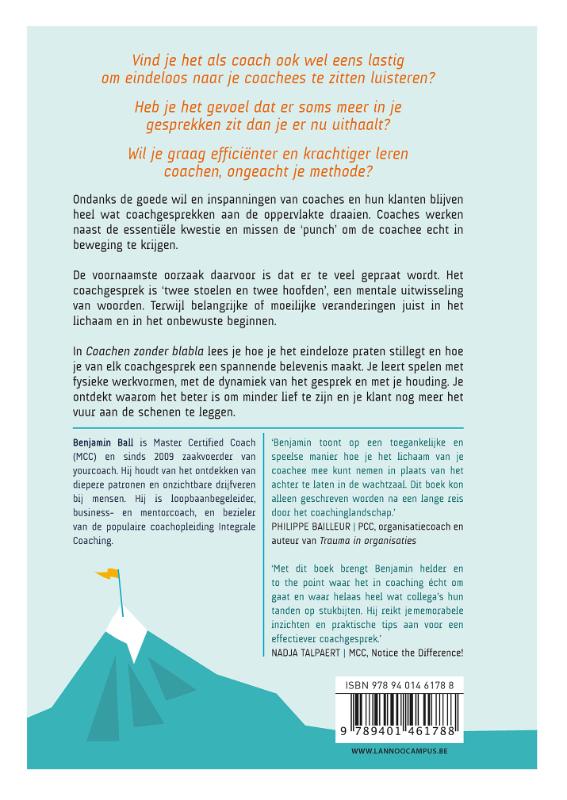 Achterkant van Coachen zonder blabla