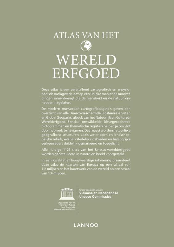 Achterkant van Atlas van het Werelderfgoed