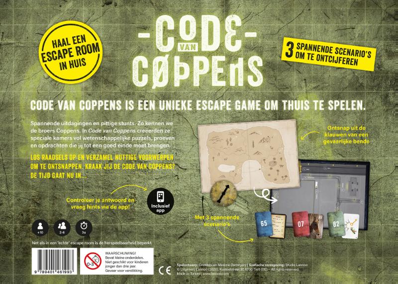 Achterkant van Code van Coppens