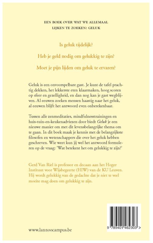 Achterkant van Geluk