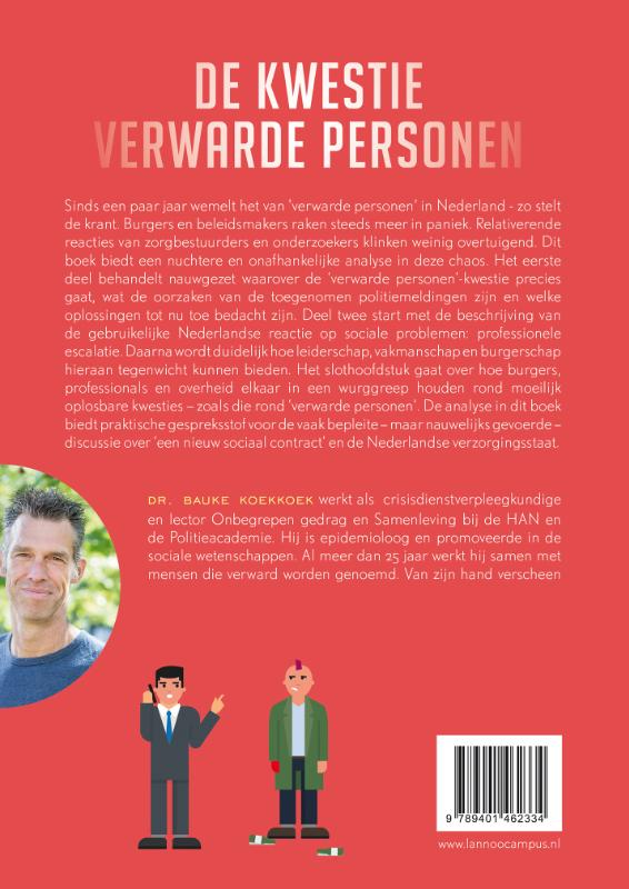 Achterkant van De kwestie verwarde personen