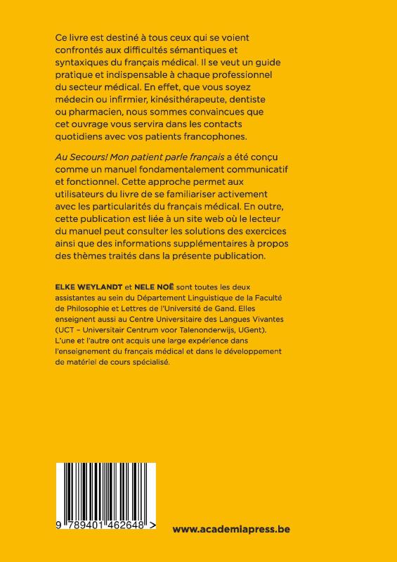 Achterkant van AU SECOURS! 2016 (POD)