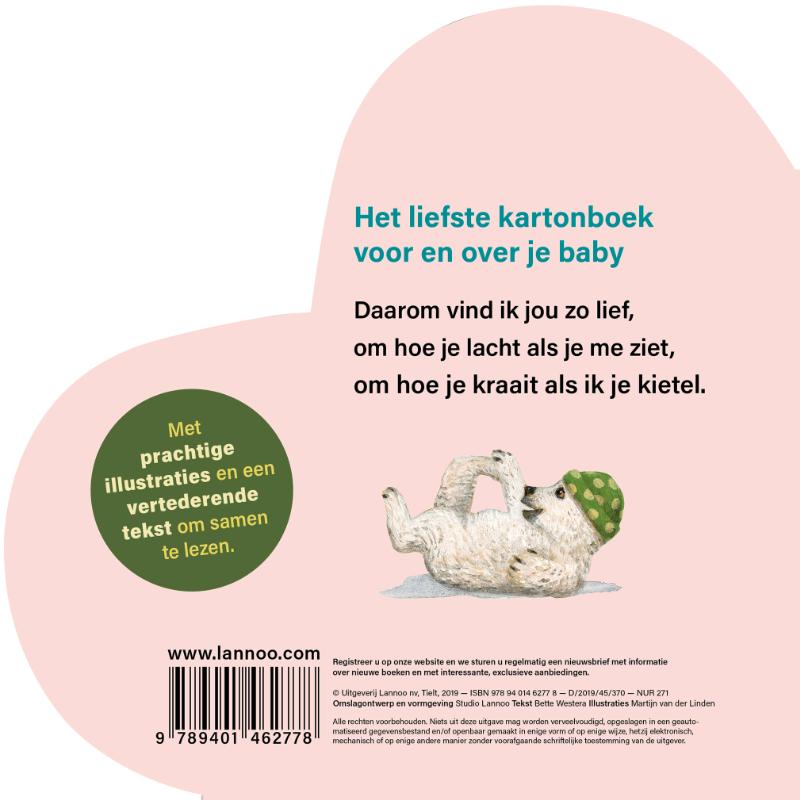Achterkant van Daarom vind ik jou zo lief