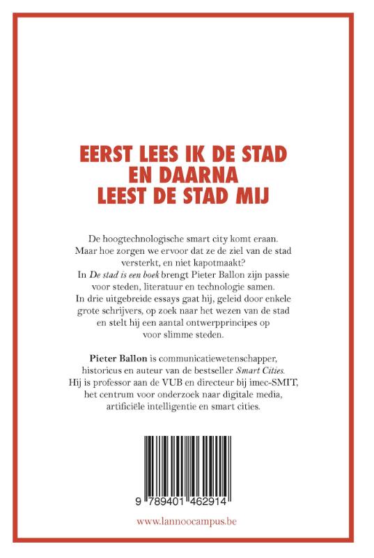 Achterkant van De stad is een boek