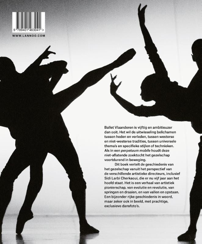 Achterkant van 50 jaar Ballet Vlaanderen