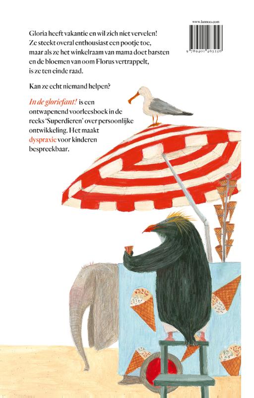 Achterkant van In de gloriefant!
