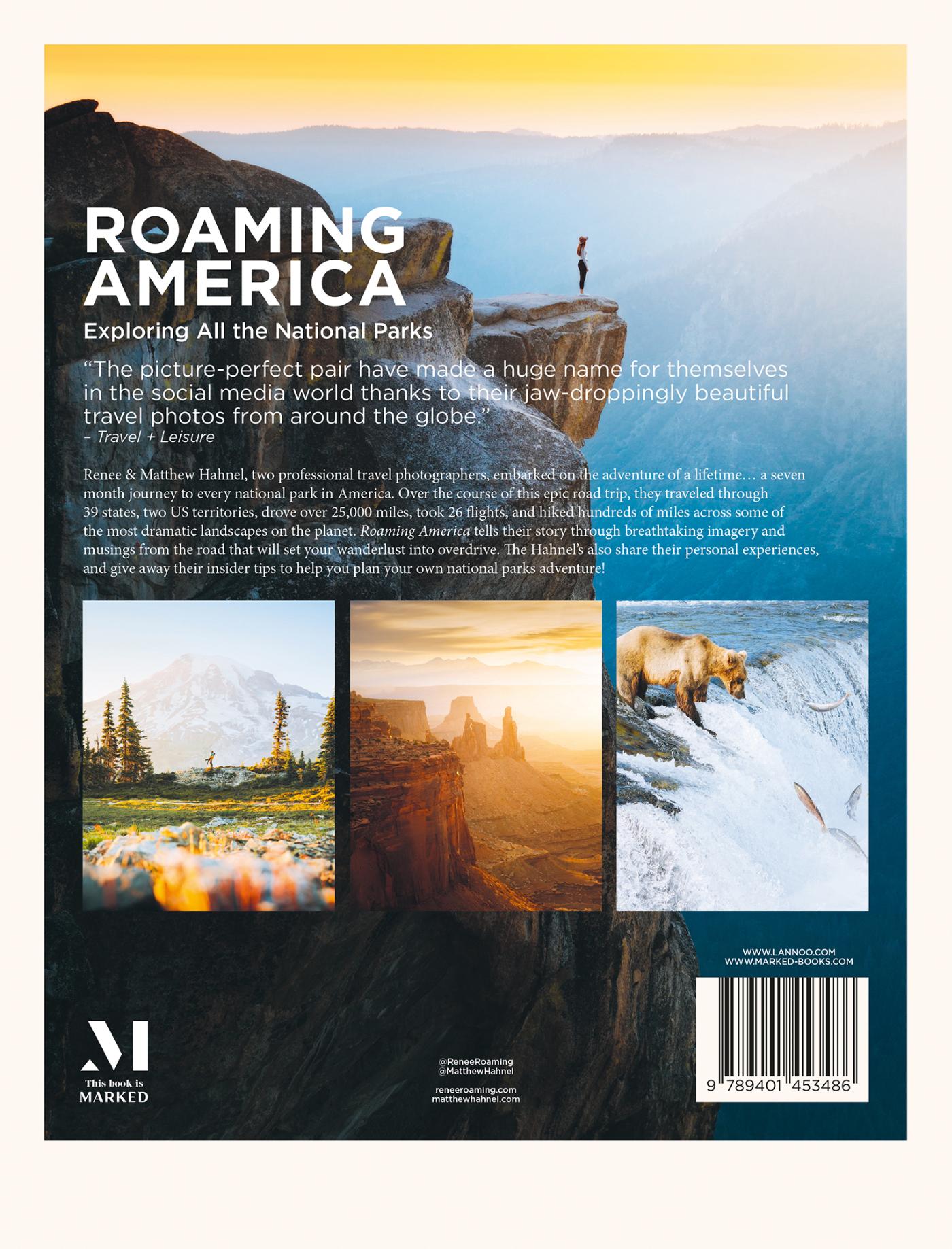 Achterkant van Roaming America
