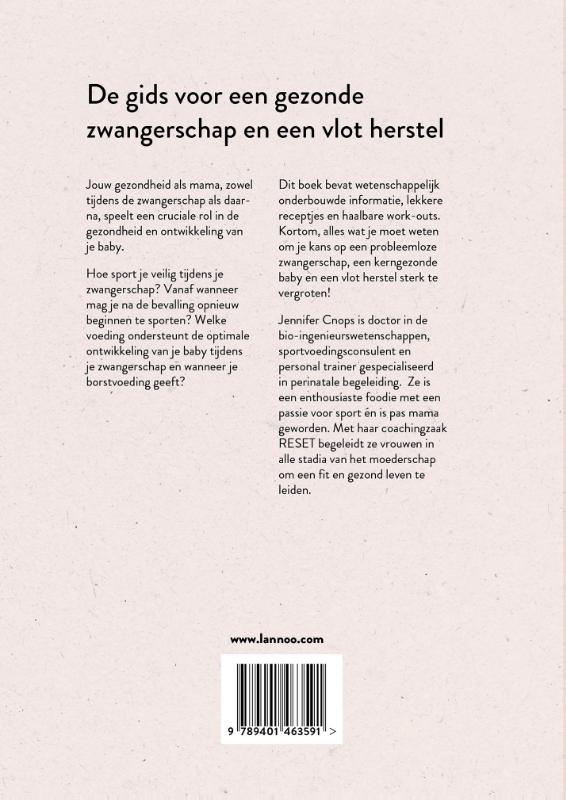 Achterkant van Fit en gezond tijdens en na je zwangerschap