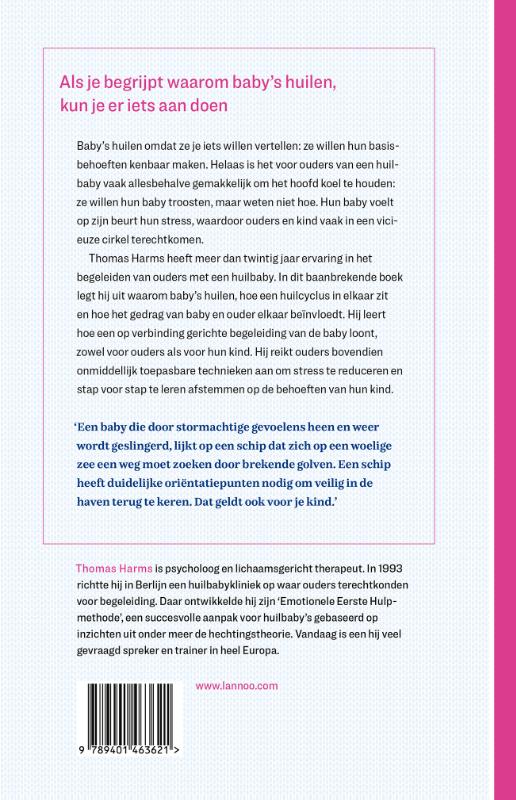 Achterkant van Waarom je baby huilt en hoe je je kind kunt troosten