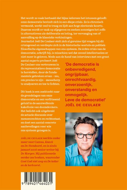 Achterkant van Hoera! De democratie is niet perfect