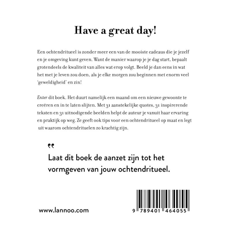 Achterkant van Morning miracles