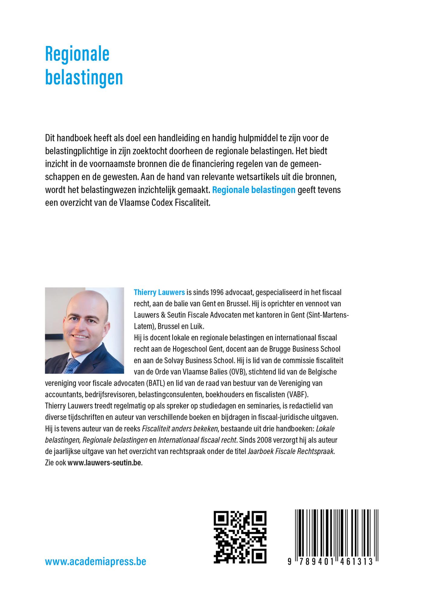 Achterkant van Regionale belastingen