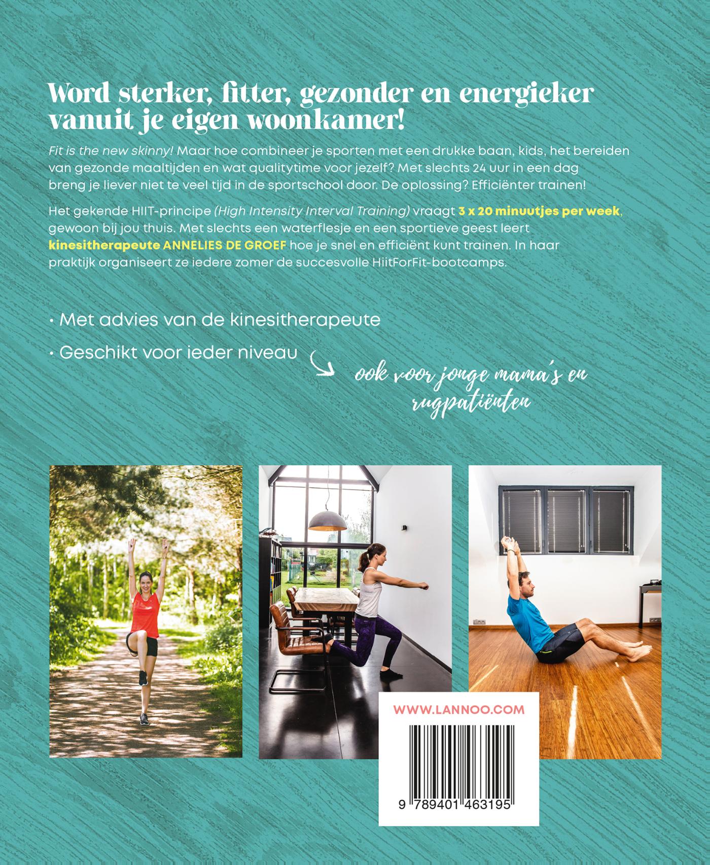 Achterkant van Hiit for fit