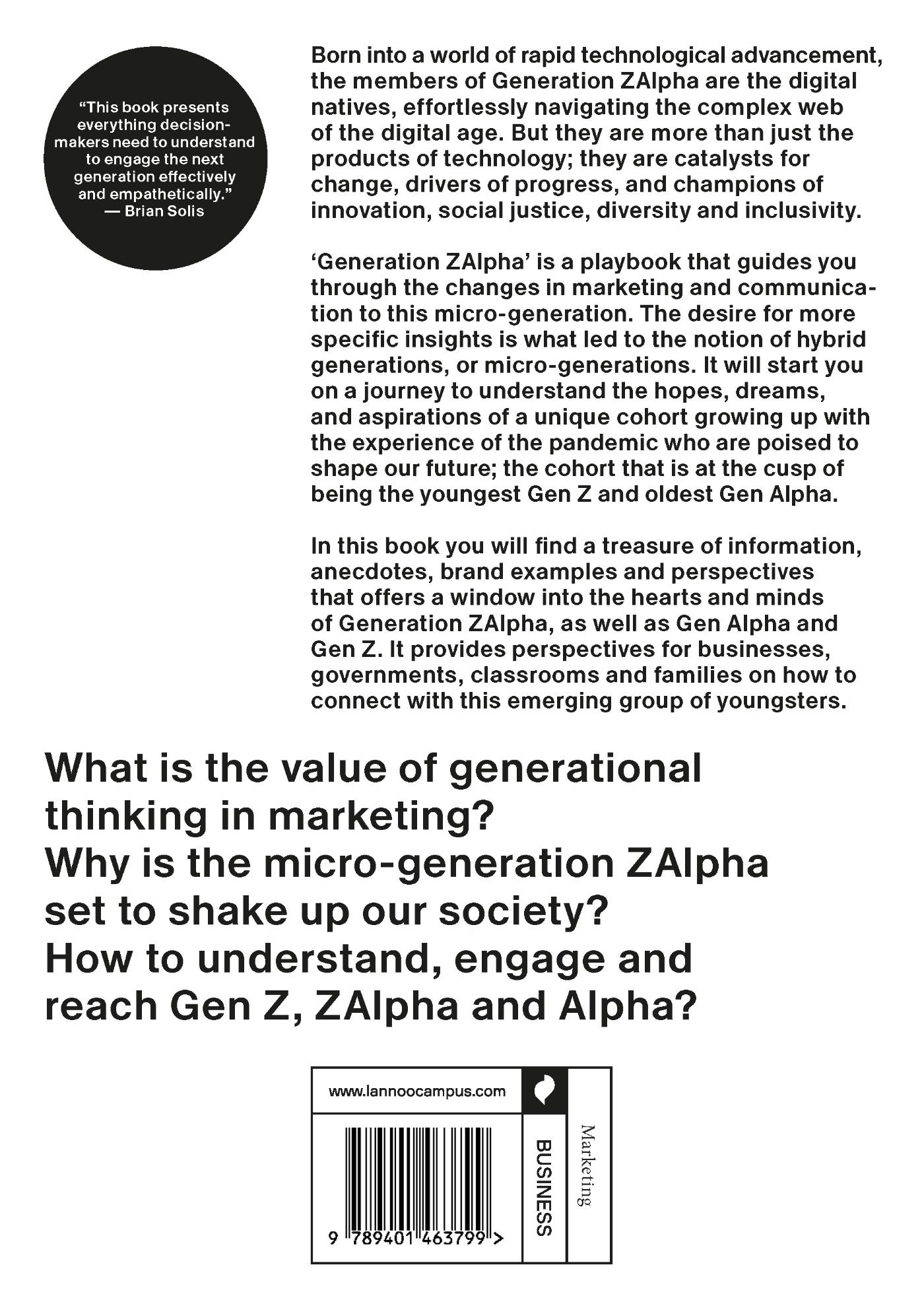 Achterkant van Generation ZAlpha