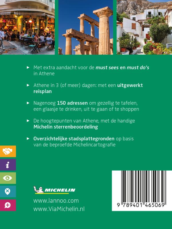 Achterkant van De Groene Reisgids Weekend - Athene