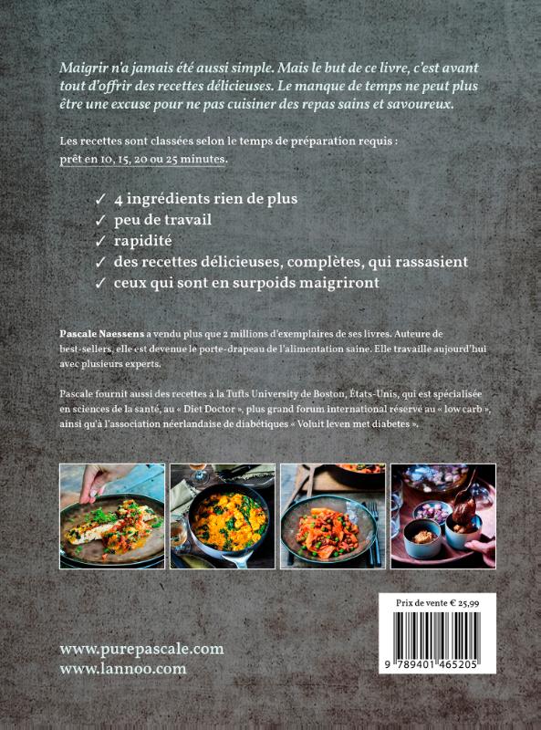 Achterkant van Ma cuisine avec 4 ingrédients